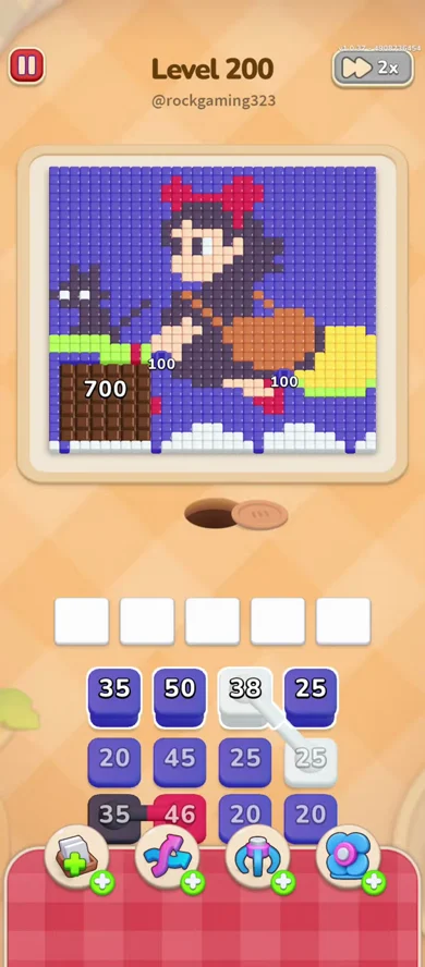 Starting board of Colony Flow Level 200
