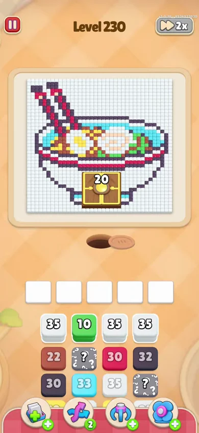 Starting board of Colony Flow Level 230