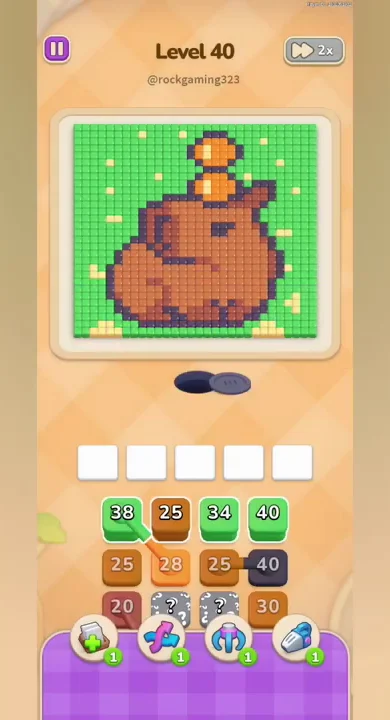 Starting board of Colony Flow Level 40