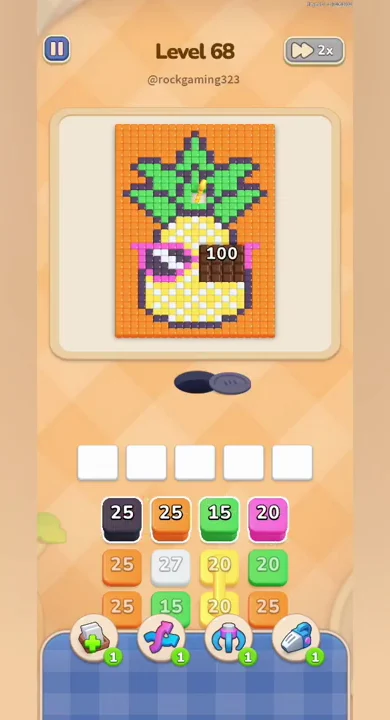 Starting board of Colony Flow Level 68