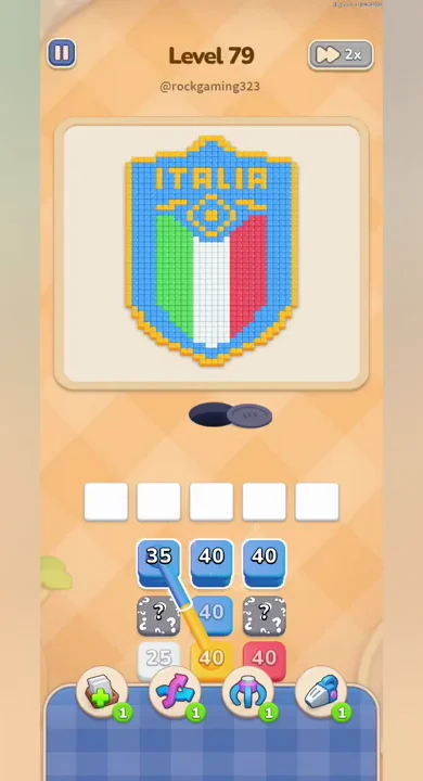 Starting board of Colony Flow Level 79